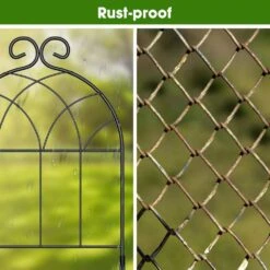 Decorative 35-Pack, 37 Ft. L X 22 In. H, Rustproof Metal Garden Fence No Dig Fencing Border -Dewalt Tools Shop black oumilen garden fencing hd 638 wela 1f 1000