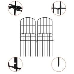 Animal Barrier Fencing 10-Pack, 29 In. H X 10 Ft. L Rustproof Metal Garden Fence No Dig -Dewalt Tools Shop black oumilen garden fencing hd 639 wela 4f 1000