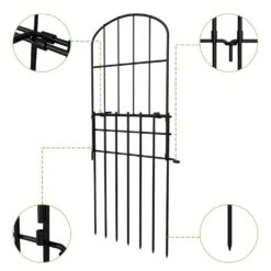 Animal Barrier Fencing 15-Pack, 29 In. H X 20 Ft. L Rustproof Metal Garden Fence No Dig -Dewalt Tools Shop black oumilen garden fencing hd 640 wela 4f 1000