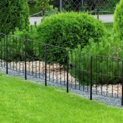 Decorative Square Garden Fence Total 27 Ft. L X 24 In. H Rustproof Metal Wire Fencing Border, Flower Edging (25-Pack) -Dewalt Tools Shop black oumilen garden fencing pl2109 a29 1f 1000