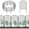 Decorative Garden Fence, Total 10 Ft. L X 24 In. H Barrier Border, Rustproof Metal Wire Edging Fencing Panel 10-Pack -Dewalt Tools Shop black oumilen garden fencing pl2109 a31 64 1000
