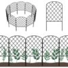Decorative Garden Fence, Total 20 Ft. L X 24 In. H No Dig, Rustproof Metal Edging Fencing Panels (19-Pack) -Dewalt Tools Shop black oumilen garden fencing pl2109 a32 64 1000