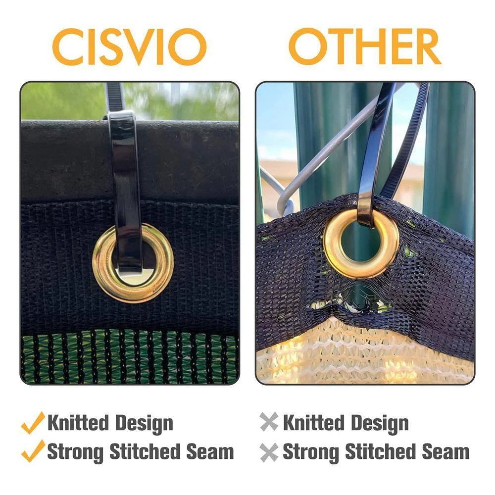 6 Ft. X 50 Ft. Privacy Screen Fence Heavy-Duty Protective Covering Mesh Fencing For Patio Lawn Garden Balcony Black 7 6 Ft. X 50 Ft. Privacy Screen Fence Heavy-Duty Protective Covering Mesh Fencing For Patio Lawn Garden Balcony Black - Image 5