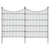 32 In. Metal 10 Panels Garden Fence For Dog Border Fence, Privacy And Animal Barrier Fencing -Dewalt Tools Shop black oyezvary garden fencing 28cph005055 64 1000