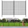 33 In. Metal Garden Fencing Animal Barrier Rustproof Wire Panel Border For Patio Ground Stakes Fencing-(10-Pack) -Dewalt Tools Shop black oyezvary garden fencing 28cph005067 64 1000