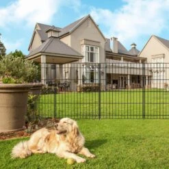 Decorative 30 In. Metal Garden Fence 6 Panels 11. 8 Ft. Rustproof No Dig Animal Barrier Fencing For Yard Patio -Dewalt Tools Shop black oyezvary garden fencing 28csa05126 fa 1000