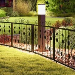 15.3 Ft. L X 23.5 In. H Metal Decorative Garden Fence, 8x Rustproof Fencing Animal Barrier Flexible Shape Adjustments -Dewalt Tools Shop black oyezvary garden fencing 28csa11 4449 76 1000