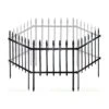 22 In. W X 18 In. H Black Metal Decorative Garden Fence 10-Panels Landscape Fencing For Flower Bed, Yard, Animal Barrier -Dewalt Tools Shop black oyezvary garden fencing 28csa11 4529 64 1000