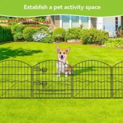 24 In. Metal Garden Fence Rustproof Wire Border No Dig Animal Barrier Fencing 12 Panels With Gate For Yard And Lawn 14 24 In. Metal Garden Fence Rustproof Wire Border No Dig Animal Barrier Fencing 12 Panels With Gate For Yard And Lawn -Dewalt Tools Shop black oyezvary garden fencing 28csa11104 fa 1000