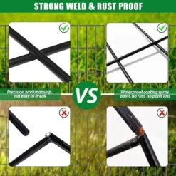 24 In. Metal Decorative Garden Fence Rustproof Animal Barrier Dog Rabbit Fence Flower Bed Landscape Fencing 25 Pack 12 24 In. Metal Decorative Garden Fence Rustproof Animal Barrier Dog Rabbit Fence Flower Bed Landscape Fencing 25 Pack -Dewalt Tools Shop black oyezvary garden fencing 28csa11107 1f 1000