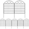 32 In. Rustproof Metal Garden Fence Panels No Dig Animal Barrier Temporary Border Fencing For Outdoor, 11 Ft. Length -Dewalt Tools Shop black oyezvary garden fencing 28csa11112 64 1000