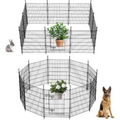 32 In. Metal Garden Fence Animal Barrier Fencing No-Dig Decorative Panels Anti-Rust Wire Border For Dogs Rabbits Patio -Dewalt Tools Shop black oyezvary garden fencing 28csa11116 66 1000