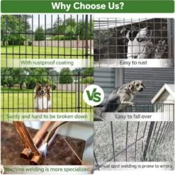 32 In. Metal Garden Fence Animal Barrier Fencing No-Dig Decorative Panels Anti-Rust Wire Border For Dogs Rabbits Patio -Dewalt Tools Shop black oyezvary garden fencing 28csa11116 fa 1000