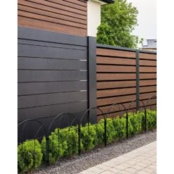 16.5 In. Rustproof Metal Garden Fence Modern Black Style 37 Ft. Decorative Yard Patio Fencing 35-Pack -Dewalt Tools Shop black oyezvary garden fencing 28csa11118 44 1000