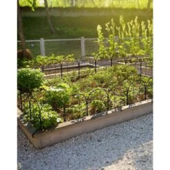 16.5 In. Rustproof Metal Garden Fence Modern Black Style 37 Ft. Decorative Yard Patio Fencing 35-Pack -Dewalt Tools Shop black oyezvary garden fencing 28csa11118 76 1000