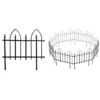 24 In. Rustproof Metal Garden Fence Decorative No Dig Panels Animal Barrier Border Fencing For Patio Lawn Flower Bed -Dewalt Tools Shop black oyezvary garden fencing 28csa11123 64 1000