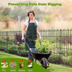 32 In. Metal No Dig Decorative Garden Fence For Yard, Animal Barrier Fencing, Portable For Pets And Landscape 11 32 In. Metal No Dig Decorative Garden Fence For Yard, Animal Barrier Fencing, Portable For Pets And Landscape -Dewalt Tools Shop black oyezvary garden fencing 28csa11125 4f 1000