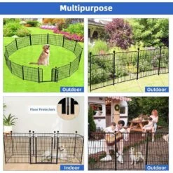 32 In. Metal Black Heavy Duty Garden Fence W/ Gate And Panels For Outdoor Yard, Temporary Fencing 26.6 Ft. Total Length 13 32 In. Metal Black Heavy Duty Garden Fence W/ Gate And Panels For Outdoor Yard, Temporary Fencing 26.6 Ft. Total Length -Dewalt Tools Shop black oyezvary garden fencing 28csa11127 44 1000
