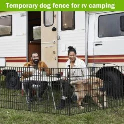 32 In. Rustproof Metal Garden Fence Outdoor Decorative Animal Barrier Fencing No Dig Panels For Dogs And Rabbits -Dewalt Tools Shop black oyezvary garden fencing 28csa11128 76 1000