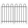 36 In. Metal Garden Fence No Dig Border Yard Fencing Dog Barrier For Flower Bed Lawn Patio 6 Panels 7 Stakes Black -Dewalt Tools Shop black oyezvary garden fencing 28csa11138 64 1000