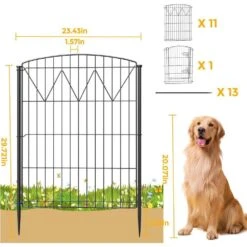 29.7 In. Rustproof Metal Decorative Garden Fence 12 Panels No Dig Arched Flower Bed Edging Outdoor Wire Border Fencing -Dewalt Tools Shop black oyezvary garden fencing 28csa11142 c3 1000
