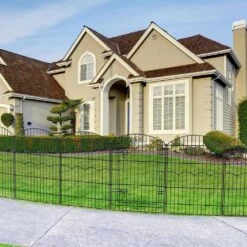 38 In. Height Metal Decorative Garden Fence 12 Panels No Dig Animal Barrier Fencing With Gate Rustproof Wire Border -Dewalt Tools Shop black oyezvary garden fencing 28csa11146 1d 1000