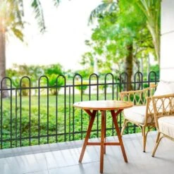 30 In. Metal Garden Fence No Dig Border Yard Fencing Dog Barrier For Flower Bed Lawn And Patio 8 Panels 9 Stakes Black 12 30 In. Metal Garden Fence No Dig Border Yard Fencing Dog Barrier For Flower Bed Lawn And Patio 8 Panels 9 Stakes Black -Dewalt Tools Shop black oyezvary garden fencing 28csa11184 1f 1000