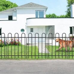 30 In. Metal Garden Fence No Dig Border Yard Fencing Dog Barrier For Flower Bed Lawn And Patio 8 Panels 9 Stakes Black 15 30 In. Metal Garden Fence No Dig Border Yard Fencing Dog Barrier For Flower Bed Lawn And Patio 8 Panels 9 Stakes Black -Dewalt Tools Shop black oyezvary garden fencing 28csa11184 76 1000