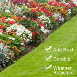 18 In. Rustproof Metal Garden Fence Small Animal Barrier 50ft Decorative Fencing Outdoor Landscape Panel 35 Pack -Dewalt Tools Shop black oyezvary garden fencing 28csa11198 44 1000