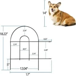 18 In. Rustproof Metal Garden Fence Small Animal Barrier 50ft Decorative Fencing Outdoor Landscape Panel 35 Pack -Dewalt Tools Shop black oyezvary garden fencing 28csa11198 4f 1000