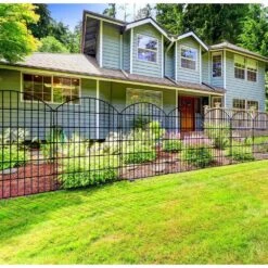 32 In. Metal Decorative Garden Fence No Dig Animal Barrier Rustproof Wire Fencing Panel Border For Patio, 5 Pack -Dewalt Tools Shop black oyezvary garden fencing 28csa11203 66 1000