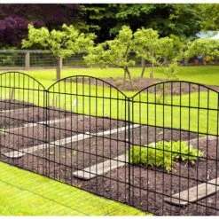 32 In. Metal Decorative Garden Fence No Dig Animal Barrier Rustproof Wire Fencing Panel Border For Patio, 5 Pack -Dewalt Tools Shop black oyezvary garden fencing 28csa11203 76 1000