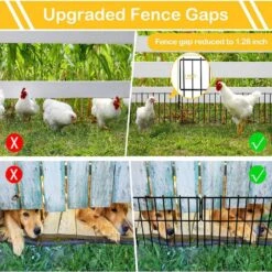 1.26 In. Gap Rustproof Metal Wire Animal Barrier Garden Fence 10 Piece No Dig Decorative Fencing For Rabbits And Dogs -Dewalt Tools Shop black oyezvary garden fencing 28csa11213 c3 1000