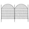 32 In. Height Decorative Metal Garden Fence Panels No Dig Rustproof Dog Rabbit Yard Border Fencing 23.6 Ft. Length