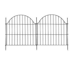 24 In. Metal Decorative Garden Fence 10 Panels No Dig Rustproof Wire Dog Rabbit Border Outdoor Yard Fencing