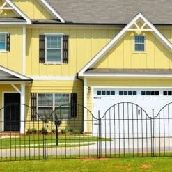 24 In. Metal Decorative Garden Fence 10 Panels No Dig Rustproof Wire Dog Rabbit Border Outdoor Yard Fencing -Dewalt Tools Shop black oyezvary garden fencing 28csa11229 66 1000