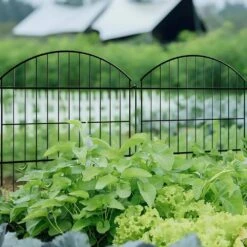 40 Inch Metal Garden Fence No Dig Rustproof Animal Barrier Fencing For Dogs Rabbits Yard Patio 5 Panels 11.6 Ft. -Dewalt Tools Shop black oyezvary garden fencing 28csa11232 1f 1000