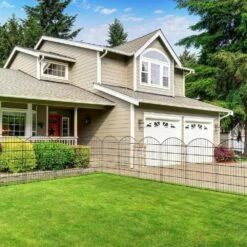 40 Inch Metal Garden Fence No Dig Rustproof Animal Barrier Fencing For Dogs Rabbits Yard Patio 5 Panels 11.6 Ft. -Dewalt Tools Shop black oyezvary garden fencing 28csa11232 4f 1000