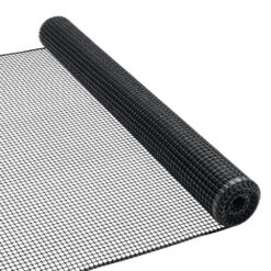 PEAK 15 Ft. L X 36 In. H Plastic Garden Fencing In Black (1/2 In. X 1/2 In. Mesh Size)
