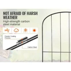 13 In. L X 24 In. H Garden Fence, Animal Barrier, Underground Decorative Garden Fencing With 2in. Spike Spacing, 28-Pack -Dewalt Tools Shop black phewnyzo garden fencing 28e005sa11 4 1d 1000