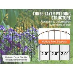 13 In. L X 24 In. H Garden Fence, Animal Barrier, Underground Decorative Garden Fencing With 2in. Spike Spacing, 28-Pack -Dewalt Tools Shop black phewnyzo garden fencing 28e005sa11 4 66 1000
