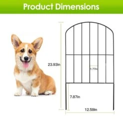 12.59 X 23.93 In. Rustproof Metal Wire Panel Border Fencing Animalbarrier For Yard Landscape Patio Outdoor Decor 10-Pack -Dewalt Tools Shop black phewnyzo garden fencing 28e009sa11 4 66 1000