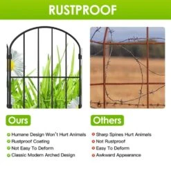 12.59 X 23.93 In. Rustproof Metal Wire Panel Border Fencing Animalbarrier For Yard Landscape Patio Outdoor Decor 10-Pack -Dewalt Tools Shop black phewnyzo garden fencing 28e009sa11 4 76 1000