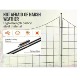 12ft. L X 36.6in. H Garden Fence, Animal Barrier, Underground Decorative Garden Fencing With 2.5in. Spike Spacing, Black 15 12ft. L X 36.6in. H Garden Fence, Animal Barrier, Underground Decorative Garden Fencing With 2.5in. Spike Spacing, Black -Dewalt Tools Shop black phewnyzo garden fencing 28e013sa11 4 1d 1000