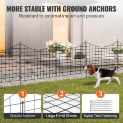 12ft. L X 36.6in. H Garden Fence, Animal Barrier, Underground Decorative Garden Fencing With 2.5in. Spike Spacing, Black 18 12ft. L X 36.6in. H Garden Fence, Animal Barrier, Underground Decorative Garden Fencing With 2.5in. Spike Spacing, Black -Dewalt Tools Shop black phewnyzo garden fencing 28e013sa11 4 4f 1000
