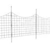 12ft. L X 36.6in. H Garden Fence, Animal Barrier, Underground Decorative Garden Fencing With 2.5in. Spike Spacing, Black -Dewalt Tools Shop black phewnyzo garden fencing 28e013sa11 4 64 1000
