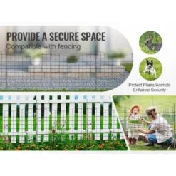 12ft. L X 36.6in. H Garden Fence, Animal Barrier, Underground Decorative Garden Fencing With 2.5in. Spike Spacing, Black 23 12ft. L X 36.6in. H Garden Fence, Animal Barrier, Underground Decorative Garden Fencing With 2.5in. Spike Spacing, Black -Dewalt Tools Shop black phewnyzo garden fencing 28e013sa11 4 d4 1000