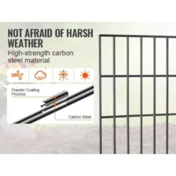 11 Ft. L X 17 In. H Animal Barrier Fence, Underground Decorative Garden Fencing With 1.5 In. Spike Spacing (19-Pack) -Dewalt Tools Shop black phewnyzo garden fencing 28e038sa11 4 1d 1000