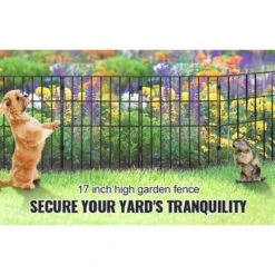 11 Ft. L X 17 In. H Animal Barrier Fence, Underground Decorative Garden Fencing With 1.5 In. Spike Spacing (19-Pack) -Dewalt Tools Shop black phewnyzo garden fencing 28e038sa11 4 76 1000