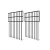 17in. (H) X 27ft. (L) 25 Panels Garden Fencing Animal Barrier 1.25in. Gap Rustproof Metal Stakes Decorative Garden Fence -Dewalt Tools Shop black phewnyzo garden fencing 28e113sa05 1 64 1000